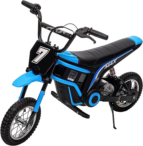 Kids Electric Dirt Bike 350 W Electric Motorcycle,24 V Kids Dirt Bike ,3-Speed Modes Off-Road Motorcycle with Shock Absorber,Max Weight 135 Lbs.