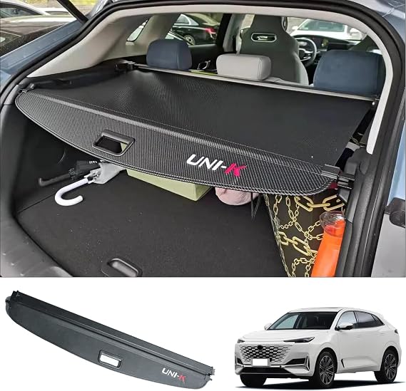 Luggage Compartment lid Car Rear Boot Shield Cover Fit for Changan UNI-K 2022 2023 2024 Trunk Cargo Luggage Shade Security Privacy Shades Curtain Neat