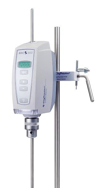 CAFRAMO LIMITED BDC2002 Compact Digital Stirrer with Light, 20-2000 RPM Speed Range, LED Display