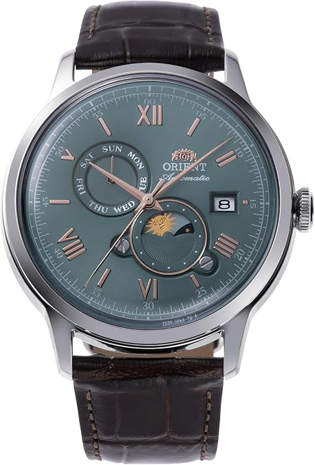 Orient Bambino Version 9 Stainless Steel Automatic Dress Watch with Weekly Calendar