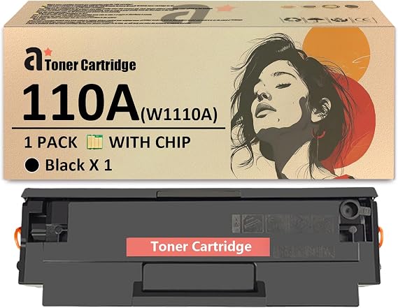 110A Toner Cartridge Replacement Cartridge for HP 110A W1110A Black Toner Cartridges Work for HP Laser MFP 136w 136a 136nw 138p 138pn 138pnw Printers 1 Pack