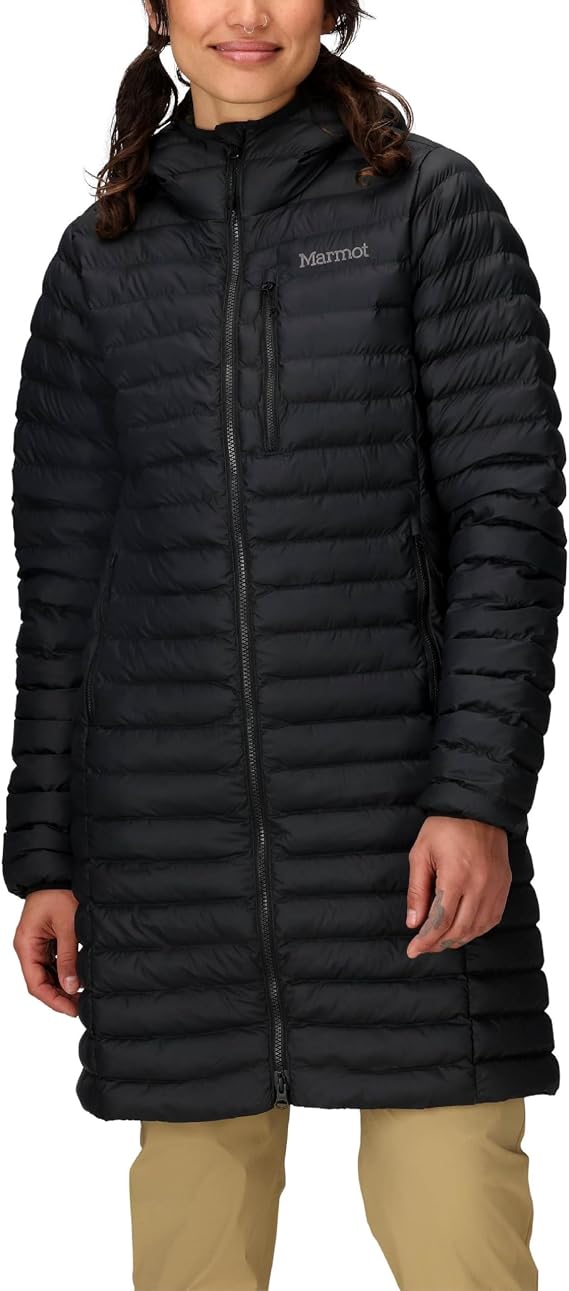 MARMOT Women's Echo Featherless Long Jacket - Lightweight, Hooded, Down-Alternative Insulated Jacket