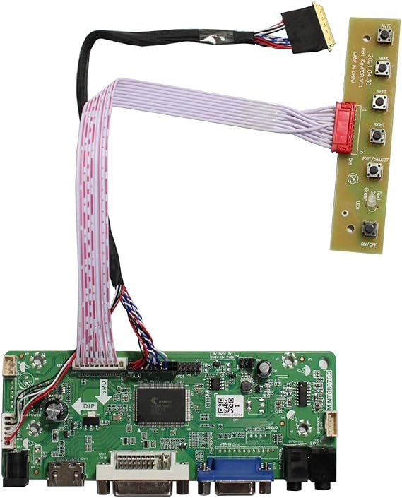 VSDISPLAY DVI VGA Controller Fit for 14" 15.6" 1366x768 LVDS 40Pin Screen | LTN140AT01 LTN140AT02 LTN140AT03 LTN156AT02 LTN156AT05 LTN156AT09 LTN156AT24