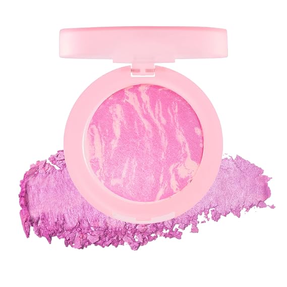 MCoBeauty Baked Highlighting Powder Blush - Cool Pink