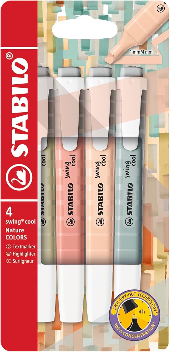 STABILO swing cool NatureCOLORS 4 Pack