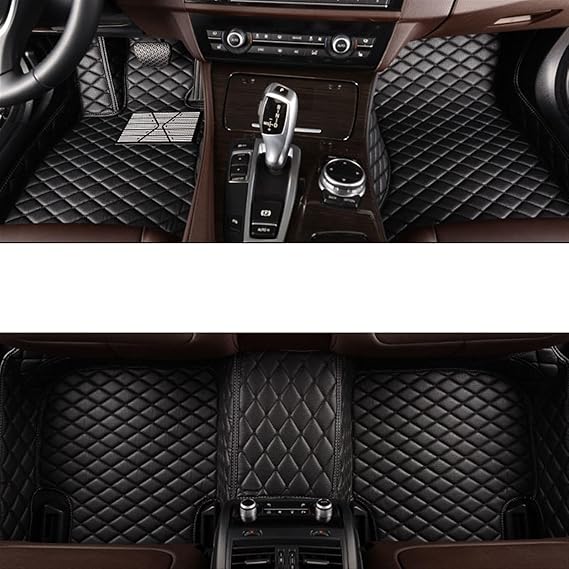 Car mat Full Surround Custom Car Floor Mat for suzukis Kizashi Swift Vitara SX4 Baleno Alto Ciaz Jimny IGNIS Splash Liana Car Accessories (Color : All Black)