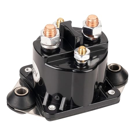 BlueStars 89-817109A3 12V Starter Solenoid Relay - Fits Mercury Outboard | Replaces 89-817109A2 89-817109A1. For Mercury Marine Outboard 40 50 75 90 120 V135 V150 V175 V200 V225 Force