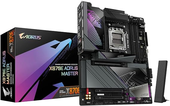 GIGABYTE X870E AORUS MASTER - ATX High-End Gaming Motherboard for AMD Ryzen MB6569