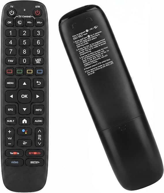 V6 Backlit Voice Replacement Remote for VSeeBox V6 Max, V5 Pro, V3 Plus, V2 Pro, V1 Smart TV Box Replacement