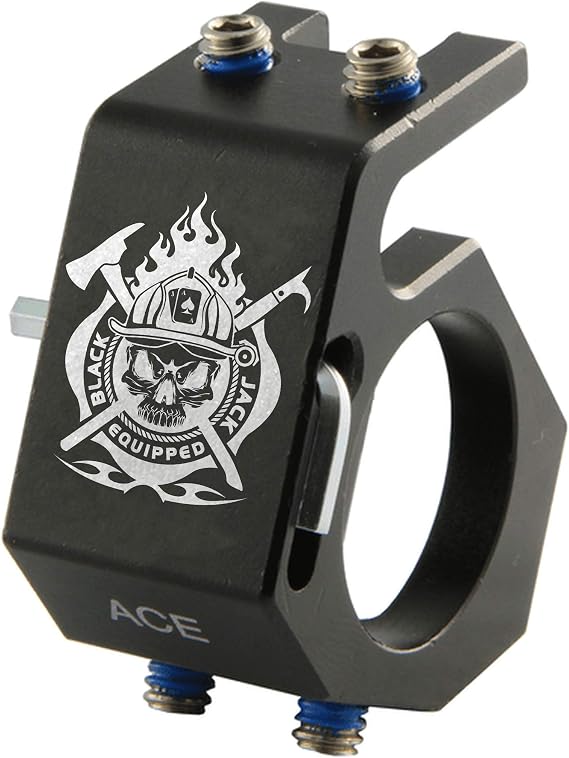 Blackjack Firefighter Helmet Aluminum Flashlight Holder (ACE)