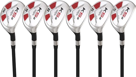 Senior Mens Majek Golf All Hybrid Partial Set, which Includes: #5, 6, 7, 8, 9, PW Senior Flex Right Handed New Utility A Flex Club