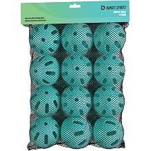 Bandit Sports 202 Popper Plastic Baseballs, Made of Impact-Resistant and Rebounding Material, Perfect Practice Baseballs for Baseball & Hitting Ball Training