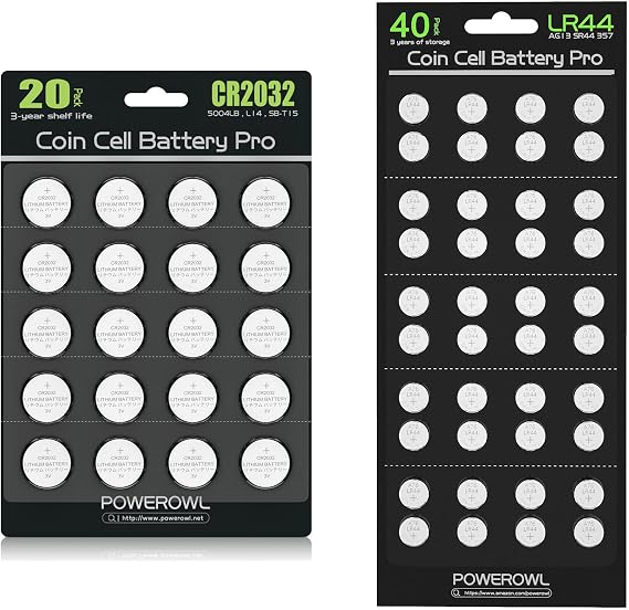 Lr44 Battery 40 PCS & CR2032 Battery 20 PCS
