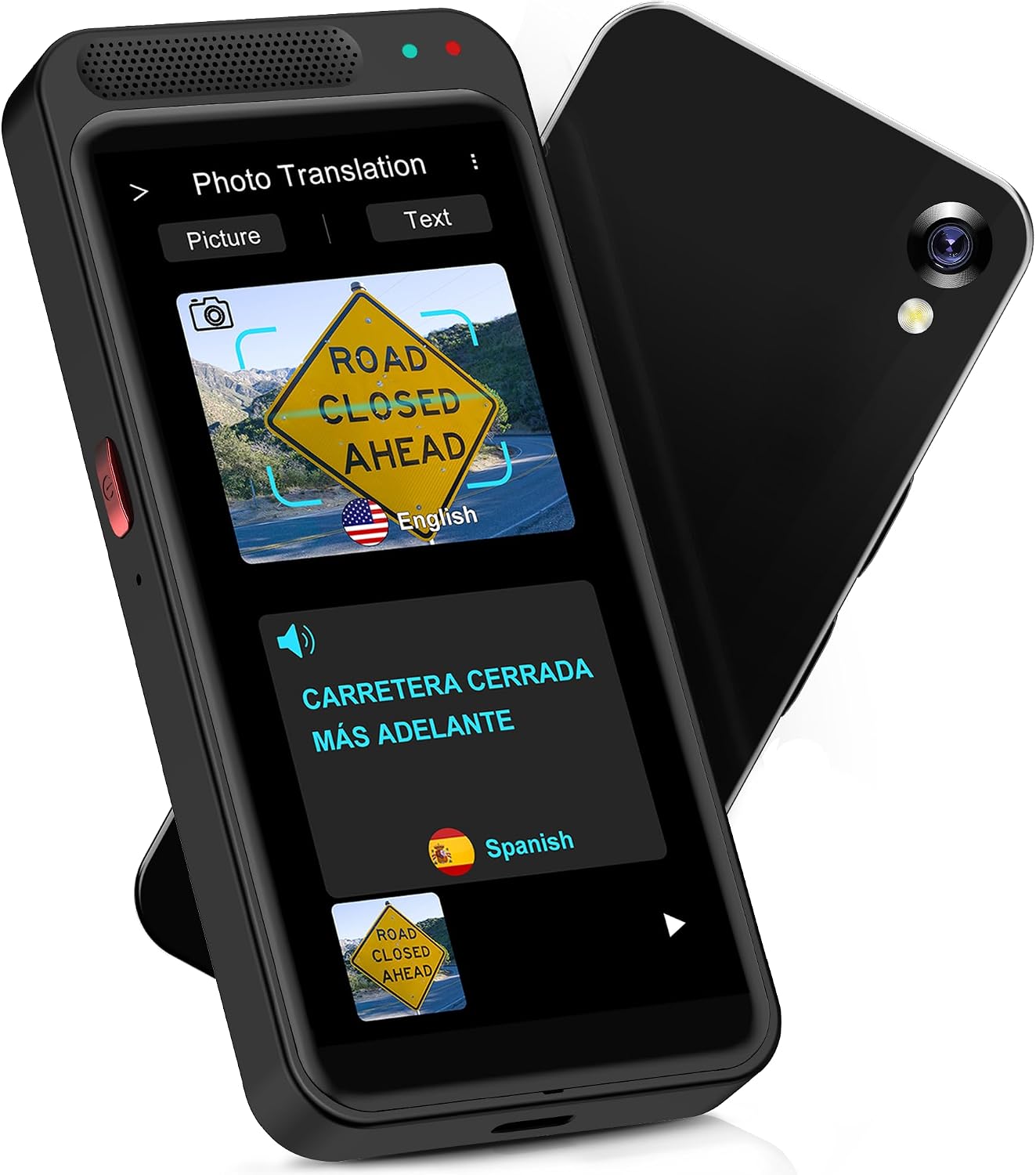 AI Language Translator Device - ChatGPT Translator No WiFi Needed, Support 139 Languages, Voice, Text, Photo Translation, Real Time Translator for Travel Business Learning