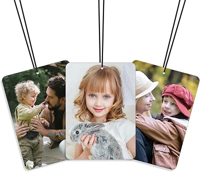 HDSD Custom Air Freshener for Car for Men or Women Personalized Car Fresheners Gifts with TextPhoto