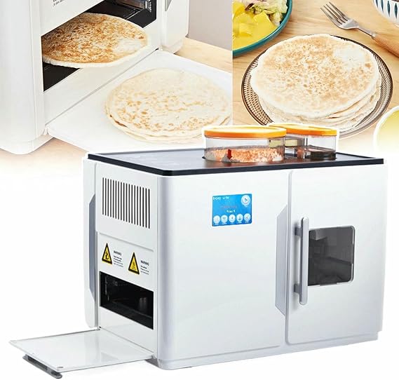 Roti Maker, Fully Automatic Chapati and Bread Maker, 1800W for Home Use, Bakes 8 Delicious Flatbreads