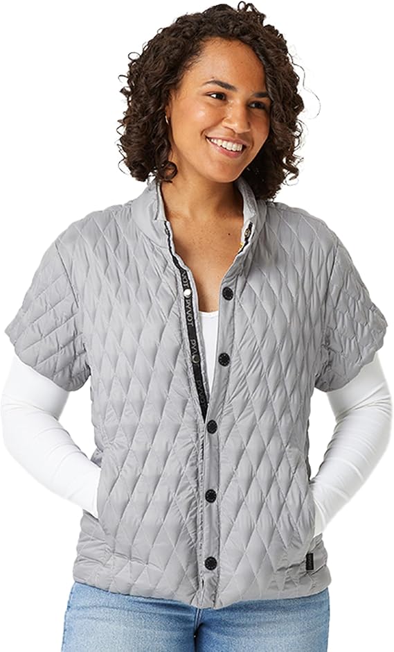 PYVOT Womens Verve Short Sleeve Weighted Vest, Quilted Weighted Apparel for Mind and Body Support