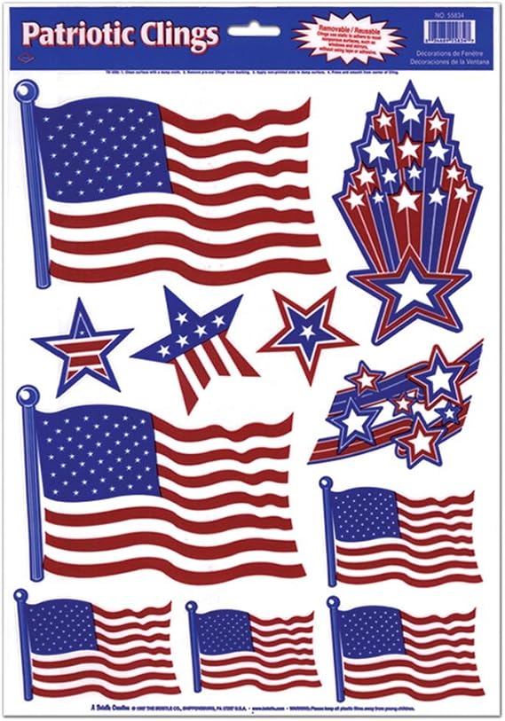 Patriotic Window Clings