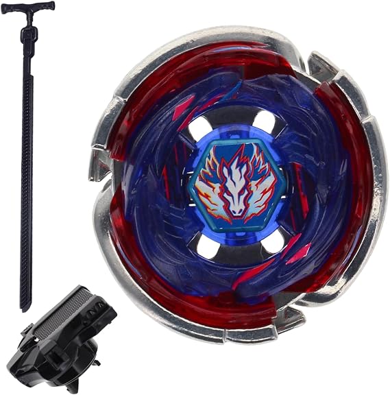 Battling Tops Metal Fusion with Launcher, Stainlsee Steel Precision Gyro Anti-Grabity Spinning Tops, Balance Desktop Spinner Toys Gifts for Child and Boys
