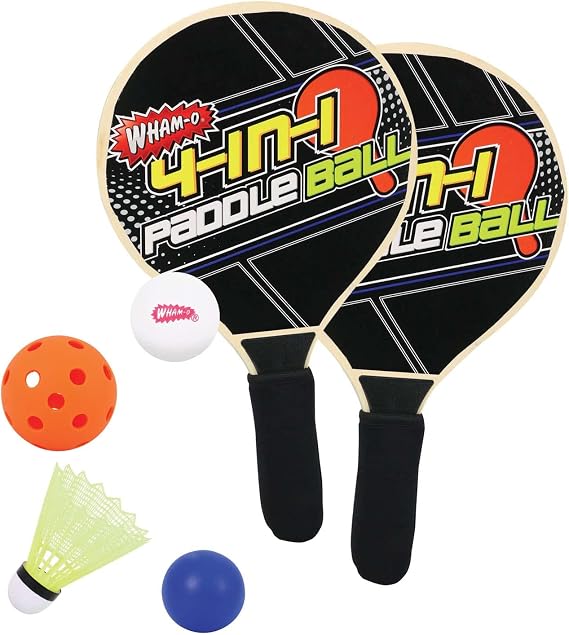 Wham-O Game Time Ultimate Paddle Ball 4 in 1