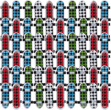 Checkerboard Pattern Mini Skateboards - 36 Pieces