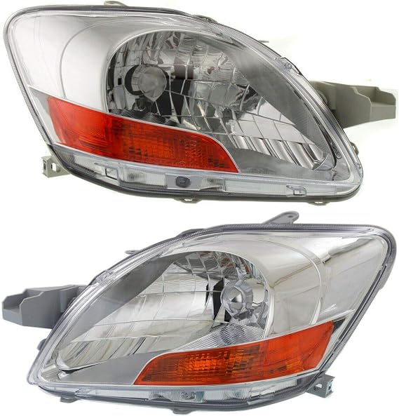 Headlight Set Compatible with Base Left and Right 2Pc 13466443