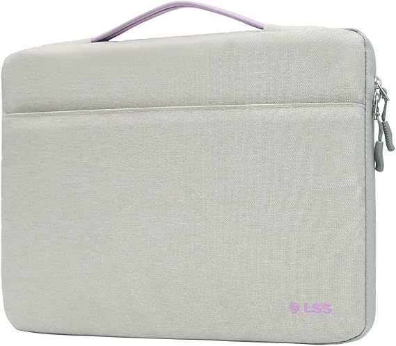 LSS Protective Laptop Sleeve Case with PU Leather Handle for Men/Women - Stylish & Durable Sleeve for 13-13.5" Laptops, Cool Laptop Sleeve, Compatible with MacBook Air, Pro, Microsoft Surface & More