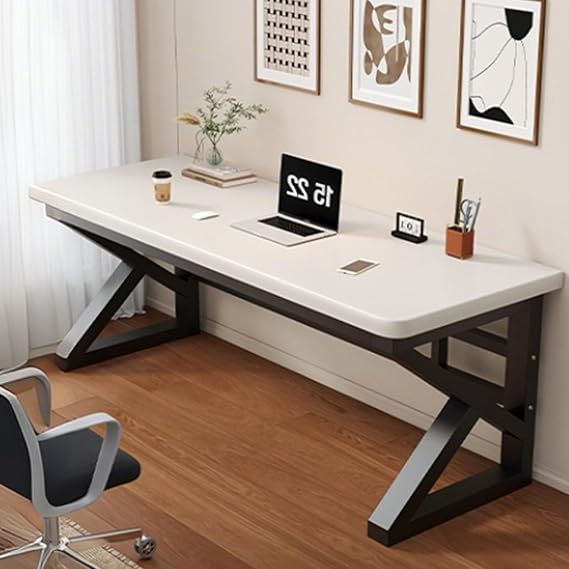 Ergonomic Modern Gamer Pc Work Home Office Desks Executive Desk Home Office Computer Laptop Desk Computer Desk for Home Office,Dorm,Living Room(B1,47.2" L x 23.6" W(120x60cm))
