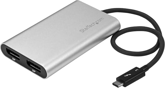 Thunderbolt 3 to Dual DisplayPort Adapter - 4K 60Hz - Windows Only Compatible - Monitor Adapter - DP Adapter (TB32DP2)