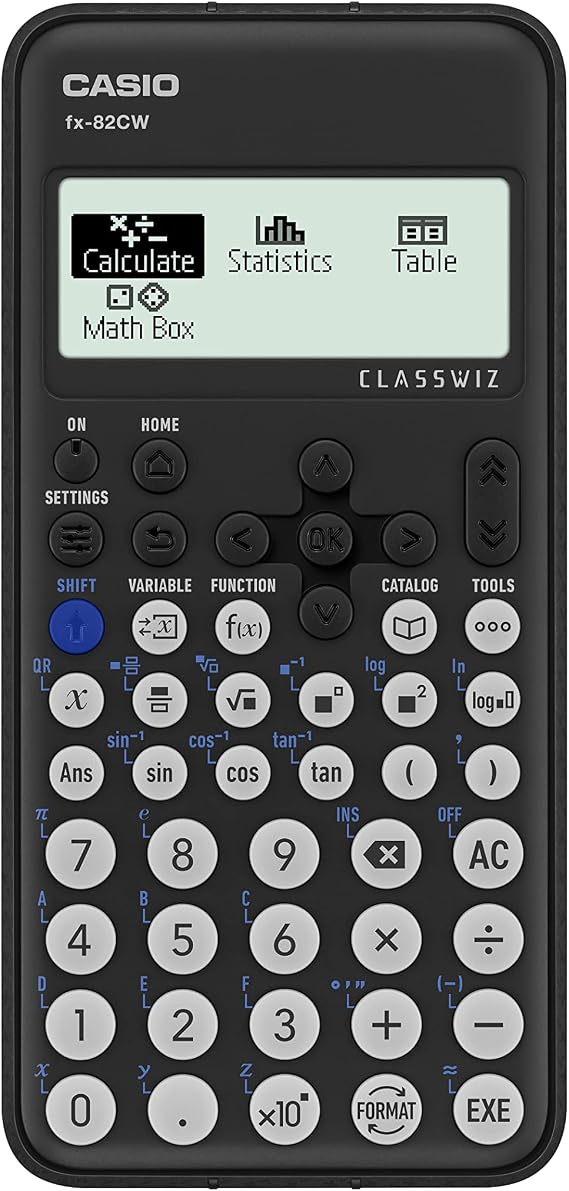 Casio FX-82CW Scientific Calculator with over 290 Functions and 4 Grayscale HD Natural Display