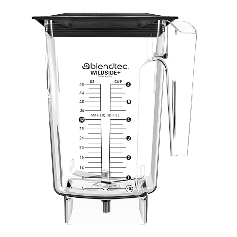 Blendtec 90oz WildSide Commercial Jar, 44oz Blending Capacity, Clear