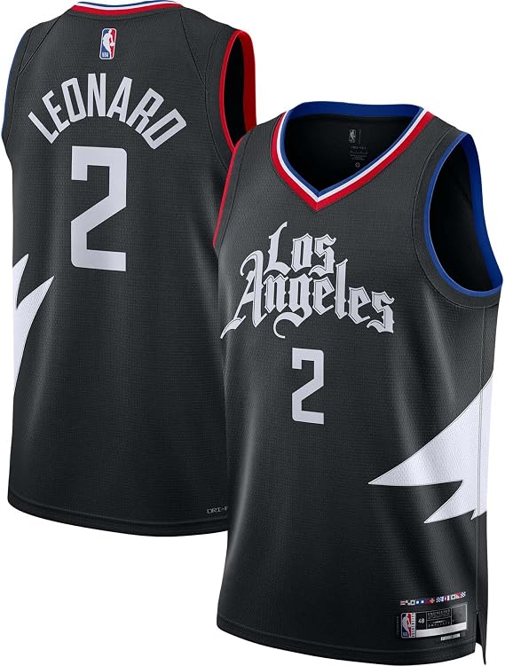 Outerstuff Kawhi Leonard Los Angeles Clippers #2 NBA Kids Youth Boys 4-20 Black Statement Edition Player Jersey