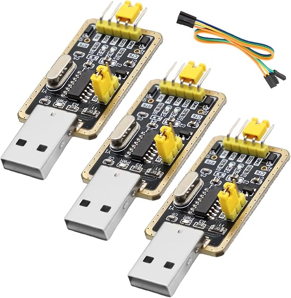 CH340G UART-TTL USB Adapter, 3.3V/5V, RS232 to TTL, Compatible with Arduino, Personal Computer, Laptop, Windows 98, 7