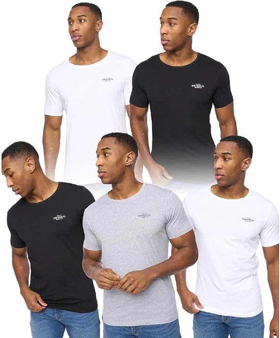 Crosshatch - BASICSTANDARD T-Shirts - Man (S) (White/Black/Heather Grey)