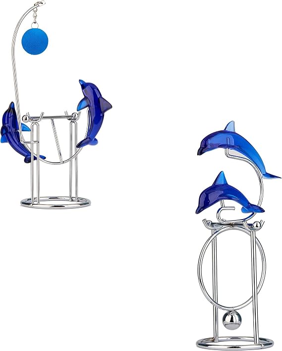 Sunnytech Dolphins Kinetic Art Balancing Decompression Toy Decompressive Science Psychology Home Office Decor Desk Decor Toy WJ121-WJ139