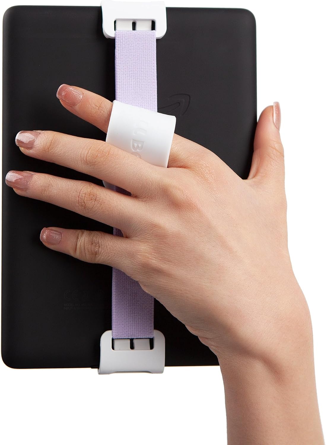 WiLLBee CLIPON Finger Pad for eBook Reader Cell Phone Strap Grip Hand Holder Purple, for 6.8-7 inch Device