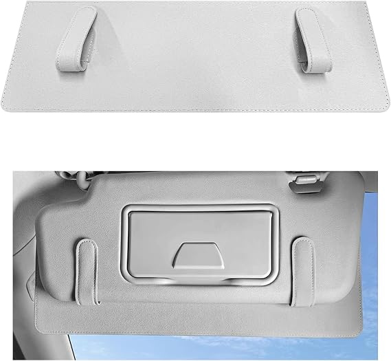 Sun Visor Extender for Car, Anti-Glare Car Visor Extension Sun Blocker Attachment for Safe Driving, Adjustable Clip-On Auto Sunshade Extender for Driver and Passenger Side (Gray)