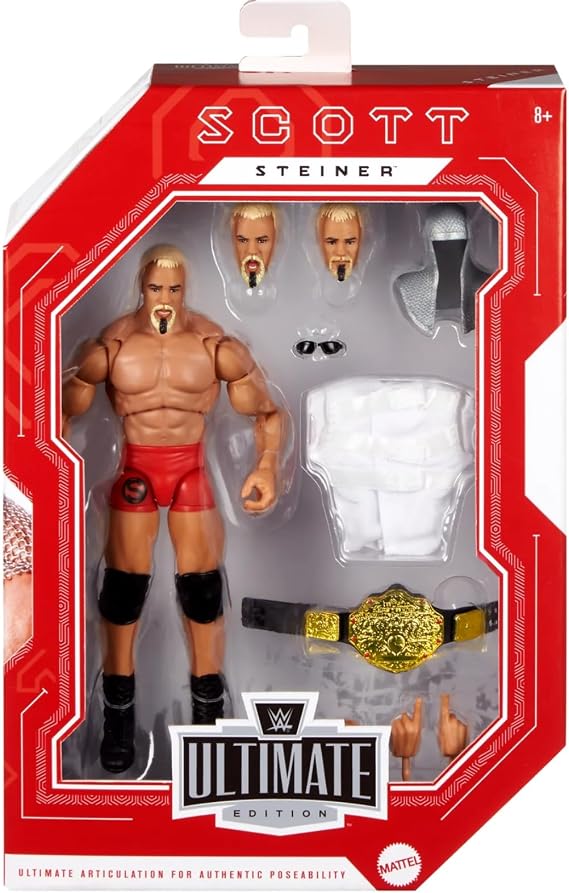 WWE Ultimate Edition Monday Night War Scott Steiner Action Figure & Accessories Collectible Set | Accessories, Collectible Set
