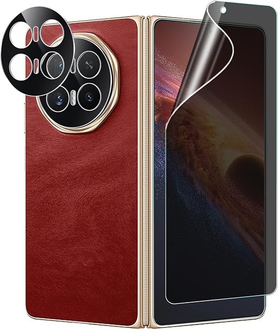 2+2Pack for Honor Magic V6 Flexible Privacy Screen Protector(Not Tempered Glass) and Camera Lens Screen Protector,Anti-Spy Flexible TPU Film,Easy Installation