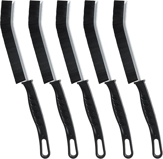 5PCS Crevice Cleaning Brushes, Hard Bristle Crevice Cleaning Brush UK Multifunctional Grout Brush Bathroom Tile Groove Scrub Brush for Small Spaces Kitchen Bathroom, Window
