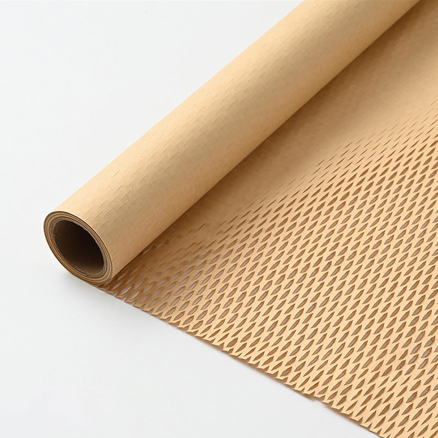 Brown Honeycomb Packing Paper, Wide 19x28723.9ft Alternative to Bubble Cushioning Wrap for Moving, Products & Gifts Flower Wrapping Packing Paper, Cushioning Wrap Newspaper Moving Supplies