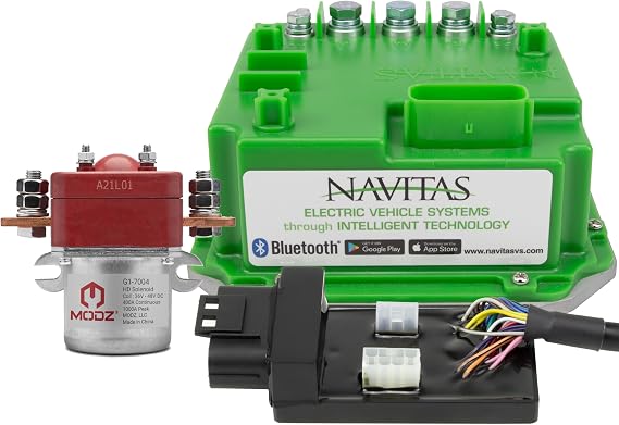 Navitas 440-Amp for Yamaha G29 Drive and Drive 2 [2007-2020] Golf Cart Controller Kit and MODZ Heavy Duty Solenoid