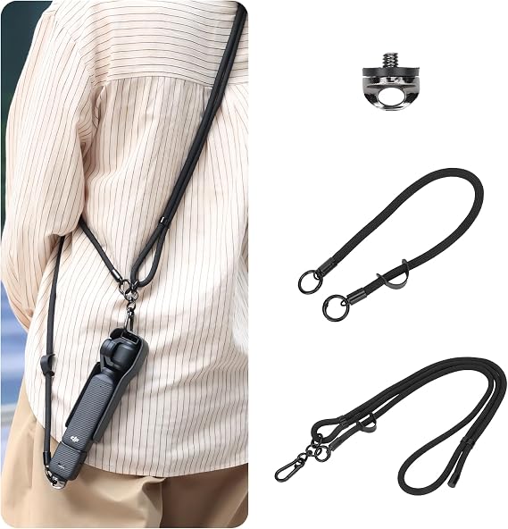 Osmo Pocket 3 Strap, Osmo Pocket 3 Strap, Neck Strap, Drop Prevention, Osmo Pocket 4, Osmo Pocket 3 /Action 6/5pro/4/3/Insta360 X6/X5/X4/ace pro/Gopro Series, Osmo Pocket 3, Accessories AC-52