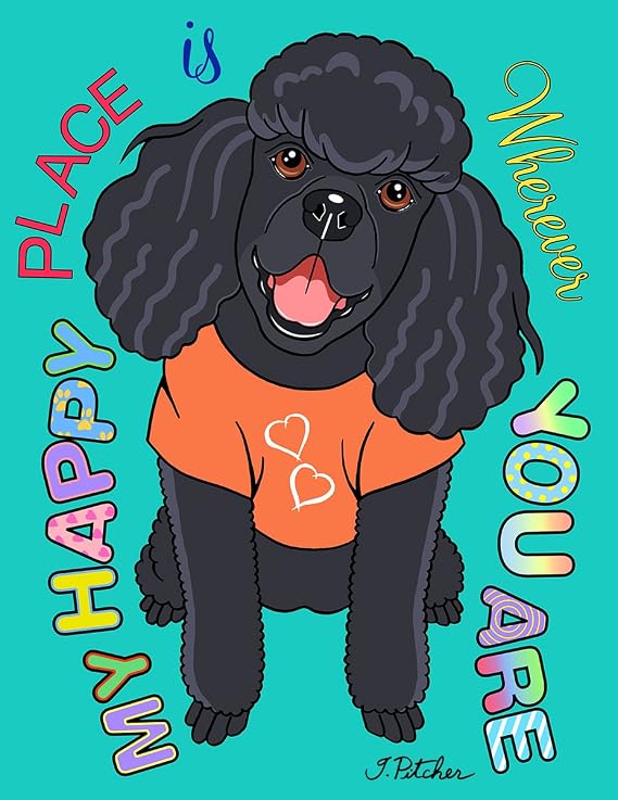 Best of Breed Poodle Black The Dog Says Design Garden Flag