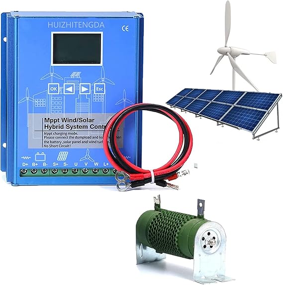 12V 24V 48V 2800W 50A Hybrid Wind Solar Charge MPPT Controller Solar Panel Booster Controller Wind Turbine Generator