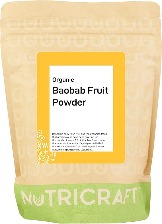 NutriCraft Organic Baobab Fruit Powder: Available in 250g, 500g and 1kg (250g)