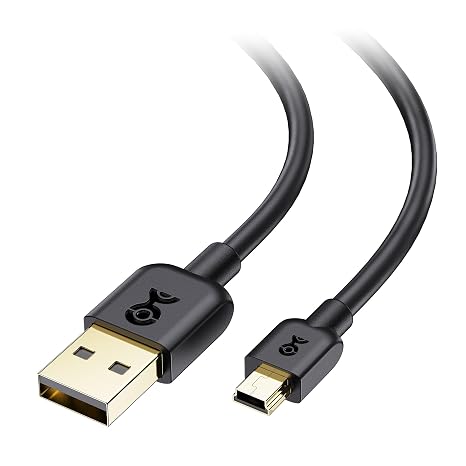Cable Matters Mini USB to USB A Cable, Mini B 2.0 Cable, 6ft, Black