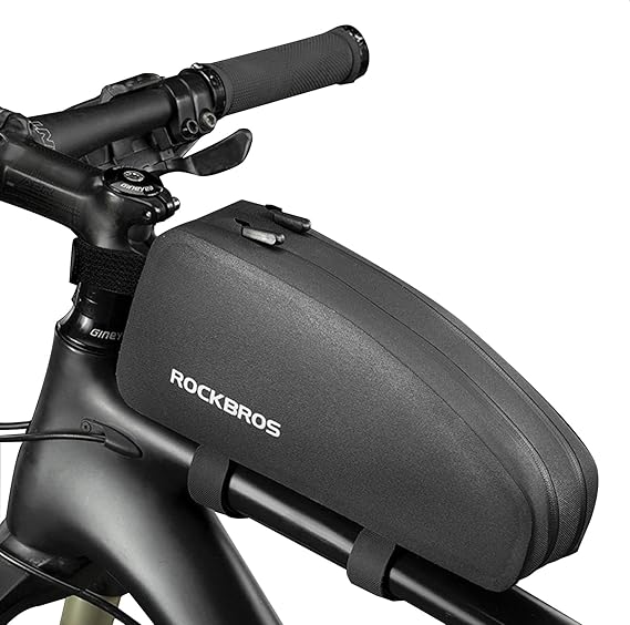 ROCKBROS Top Tube Bike Frame Bag Waterproof Two Zipper Pockets
