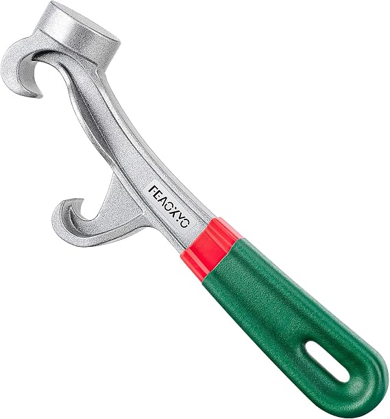 Bucket Lid Opener for 5 Gallon, 8.5 Inch Metal Non-Slip Wrench