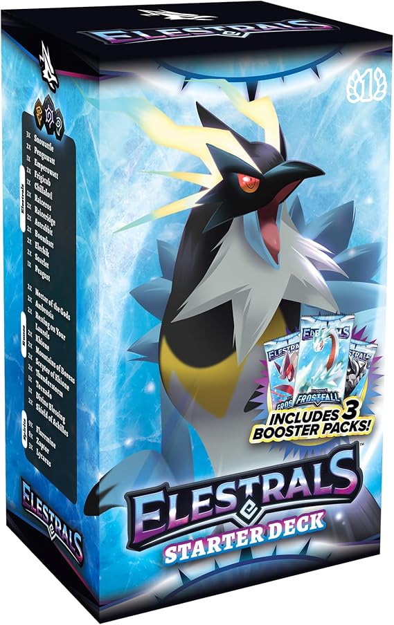 Elestrals TCG: Frostfall Emperowatt Starter Deck with 3 Booster Packs